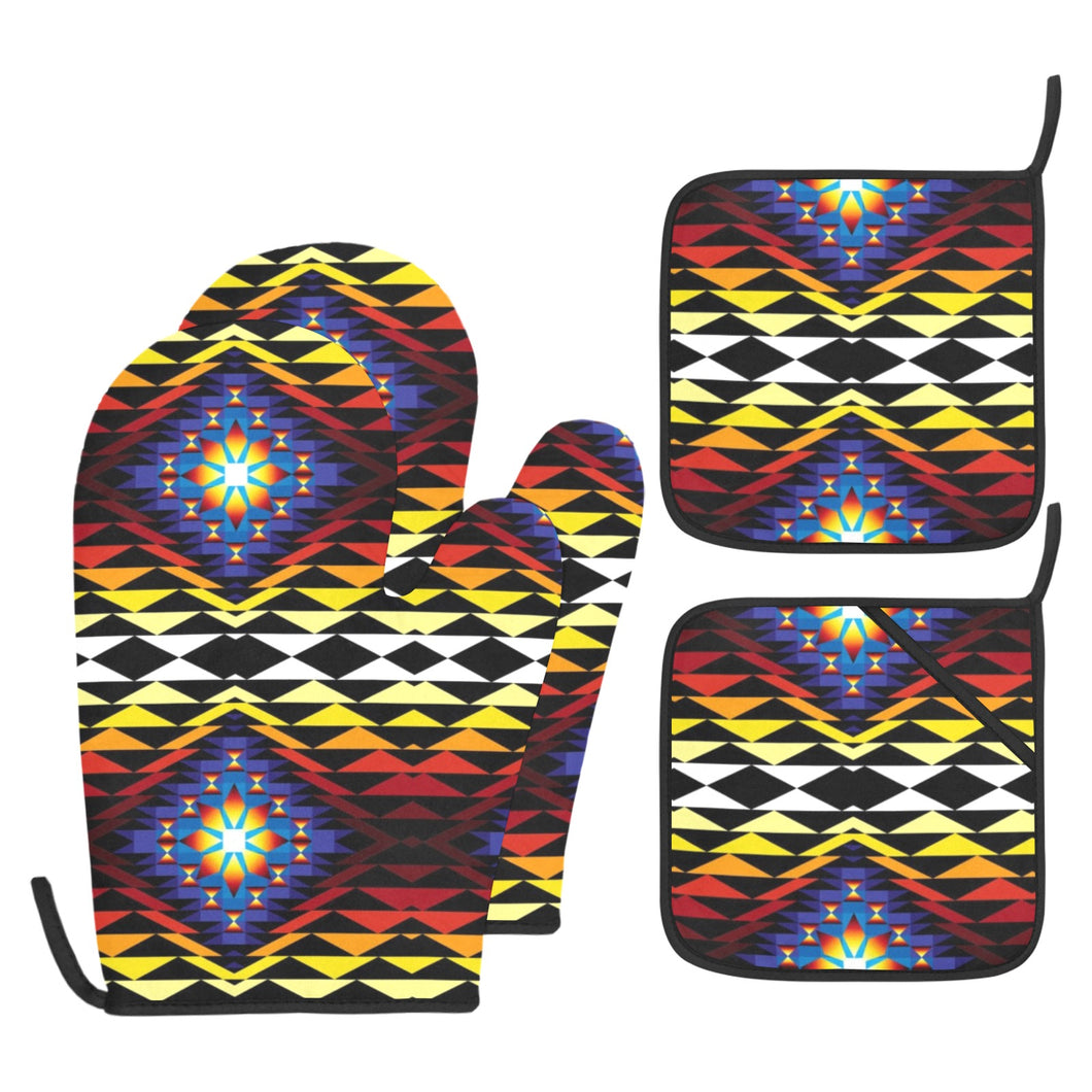 Sunset Blanket Oven Mitt & Pot Holder