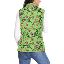 Load image into Gallery viewer, LightGreen Yellow Star Women&#39;s Padded Vest Jacket
