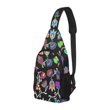 Load image into Gallery viewer, Indigenous Paisley Black Chest Bag
