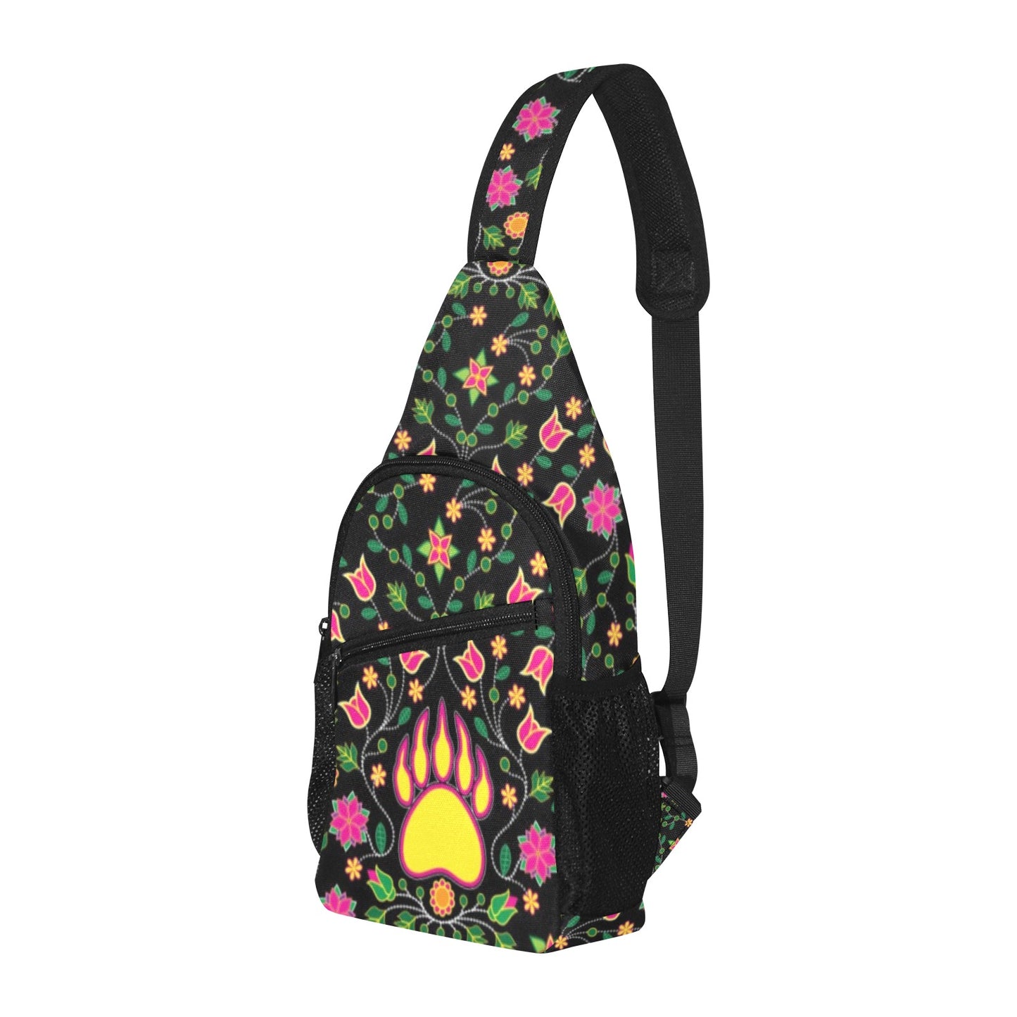 Floral Bearpaw Pink and Yellow Chest Bag