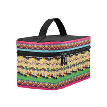 Load image into Gallery viewer, Horses and Buffalo Ledger Pink Cosmetic Bag
