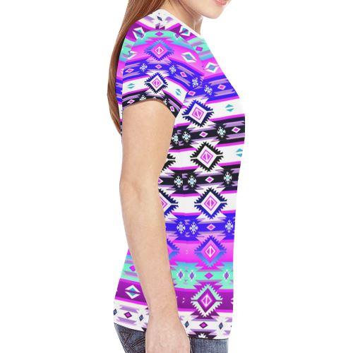 Adobe Dance New All Over Print T-shirt for Women (Model T45) New All Over Print T-shirt for Women (T45) e-joyer 