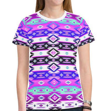 Load image into Gallery viewer, Adobe Dance New All Over Print T-shirt for Women (Model T45) New All Over Print T-shirt for Women (T45) e-joyer 
