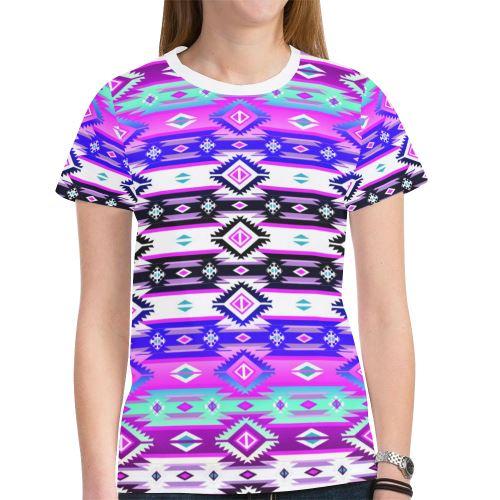 Adobe Dance New All Over Print T-shirt for Women (Model T45) New All Over Print T-shirt for Women (T45) e-joyer 