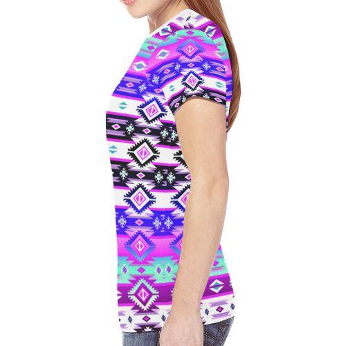 Adobe Dance New All Over Print T-shirt for Women (Model T45) New All Over Print T-shirt for Women (T45) e-joyer 