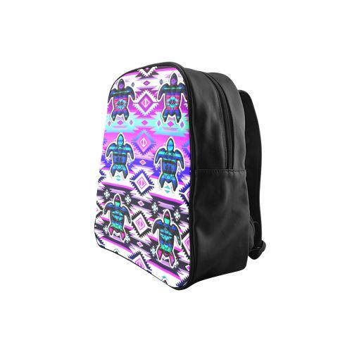 Adobe Dance Turtle School Backpack (Model 1601)(Small) School Backpacks/Small (1601) e-joyer 