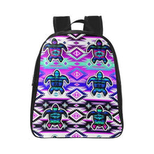 Load image into Gallery viewer, Adobe Dance Turtle School Backpack (Model 1601)(Small) School Backpacks/Small (1601) e-joyer 
