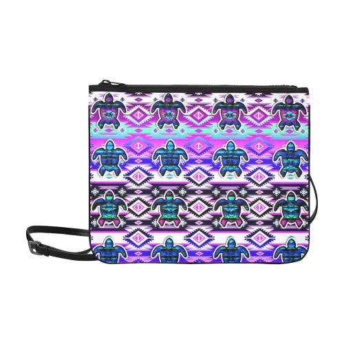 Adobe Dance Turtle Slim Clutch Bag (Model 1668) Slim Clutch Bags (1668) e-joyer 