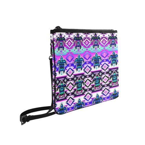 Adobe Dance Turtle Slim Clutch Bag (Model 1668) Slim Clutch Bags (1668) e-joyer 