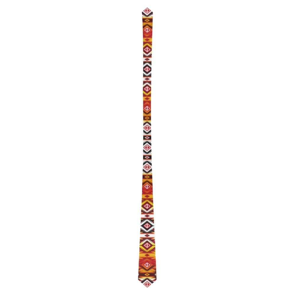 Adobe Fire Classic Necktie (Two Sides) Classic Necktie e-joyer 