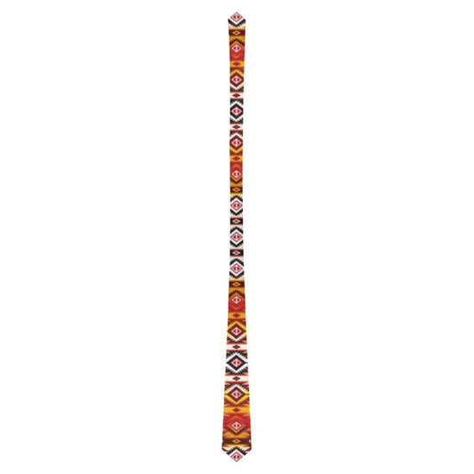 Adobe Fire Classic Necktie (Two Sides) Classic Necktie e-joyer 