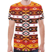 Load image into Gallery viewer, Adobe Fire New All Over Print T-shirt for Men (Model T45) New All Over Print T-shirt for Men (T45) e-joyer 
