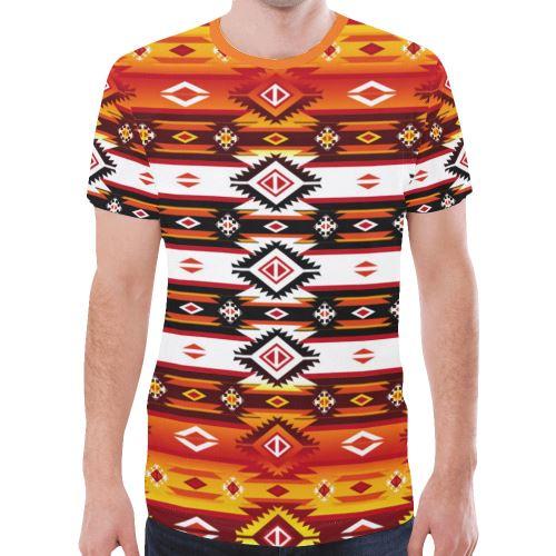 Adobe Fire New All Over Print T-shirt for Men (Model T45) New All Over Print T-shirt for Men (T45) e-joyer 