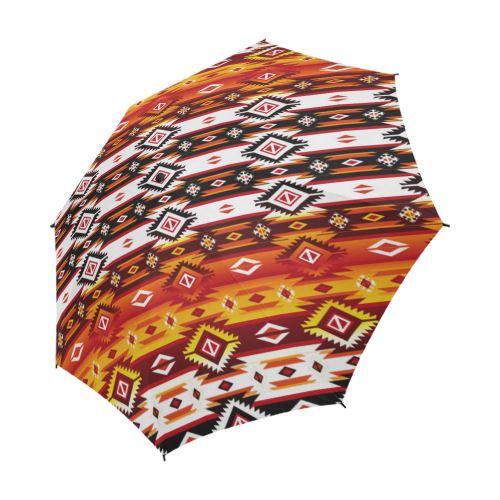 Adobe Fire Semi-Automatic Foldable Umbrella Semi-Automatic Foldable Umbrella e-joyer 