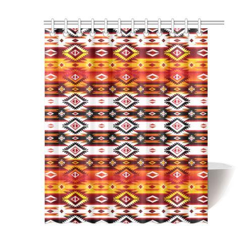 Adobe Fire Shower Curtain 60"x72" Shower Curtain 60"x72" e-joyer 