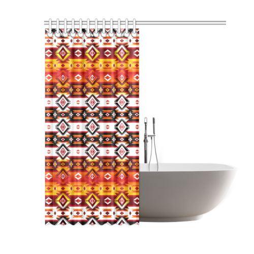 Adobe Fire Shower Curtain 60"x72" Shower Curtain 60"x72" e-joyer 