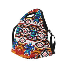 Load image into Gallery viewer, Adobe Fire Turtle Neoprene Lunch Bag/Large (Model 1669) Neoprene Lunch Bag/Large (1669) e-joyer 
