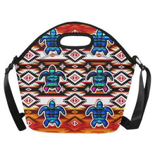 Load image into Gallery viewer, Adobe Fire Turtle Neoprene Lunch Bag/Large (Model 1669) Neoprene Lunch Bag/Large (1669) e-joyer 
