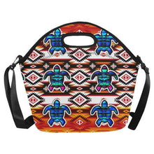 Load image into Gallery viewer, Adobe Fire Turtle Neoprene Lunch Bag/Large (Model 1669) Neoprene Lunch Bag/Large (1669) e-joyer 
