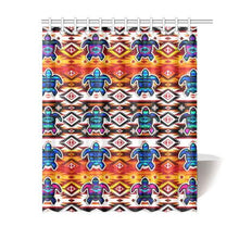Load image into Gallery viewer, Adobe Fire Turtle Shower Curtain 60&quot;x72&quot; Shower Curtain 60&quot;x72&quot; e-joyer 
