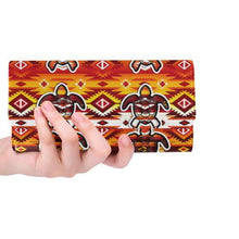 Load image into Gallery viewer, Adobe Fire Turtle Women&#39;s Trifold Wallet (Model 1675) Women&#39;s Trifold Wallet e-joyer 
