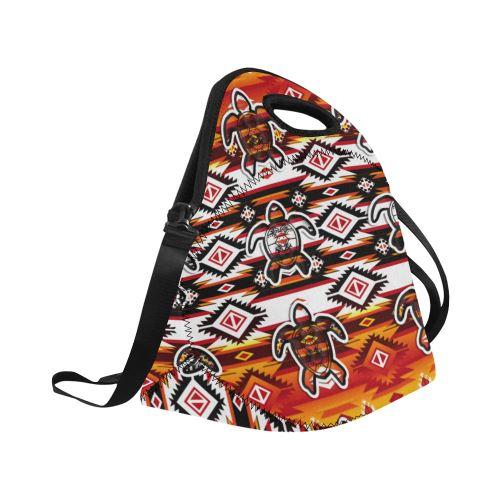 Adobe Fire Turtle2 Neoprene Lunch Bag/Large (Model 1669) Neoprene Lunch Bag/Large (1669) e-joyer 