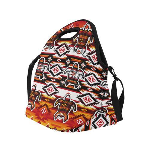 Adobe Fire Turtle2 Neoprene Lunch Bag/Large (Model 1669) Neoprene Lunch Bag/Large (1669) e-joyer 