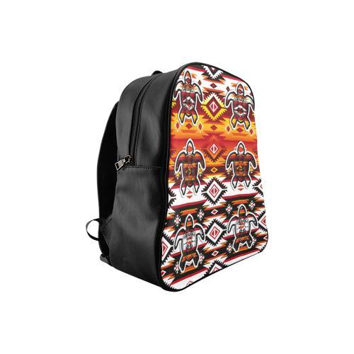 Adobe Fire Turtle2 School Backpack (Model 1601)(Small) School Backpacks/Small (1601) e-joyer 