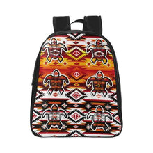 Load image into Gallery viewer, Adobe Fire Turtle2 School Backpack (Model 1601)(Small) School Backpacks/Small (1601) e-joyer 
