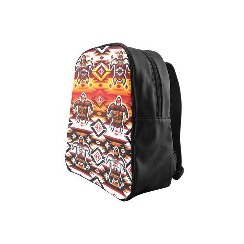 Adobe Fire Turtle2 School Backpack (Model 1601)(Small) School Backpacks/Small (1601) e-joyer 