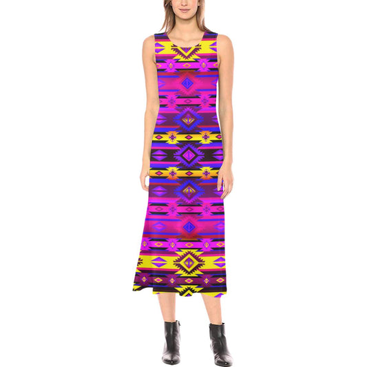 Adobe Hunt Phaedra Sleeveless Open Fork Long Dress (Model D08) Phaedra Sleeveless Open Fork Long Dress (D08) e-joyer 