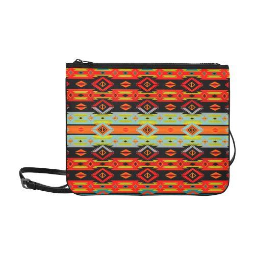 Adobe Kiva Slim Clutch Bag (Model 1668) Slim Clutch Bags (1668) e-joyer 