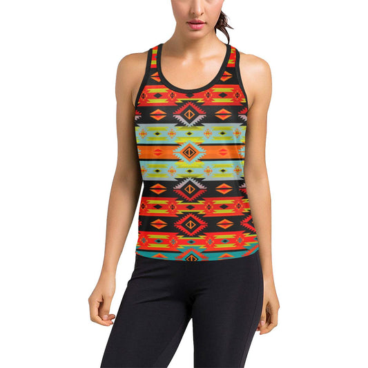 Adobe Kiva Women's Racerback Tank Top (Model T60) Racerback Tank Top (T60) e-joyer 