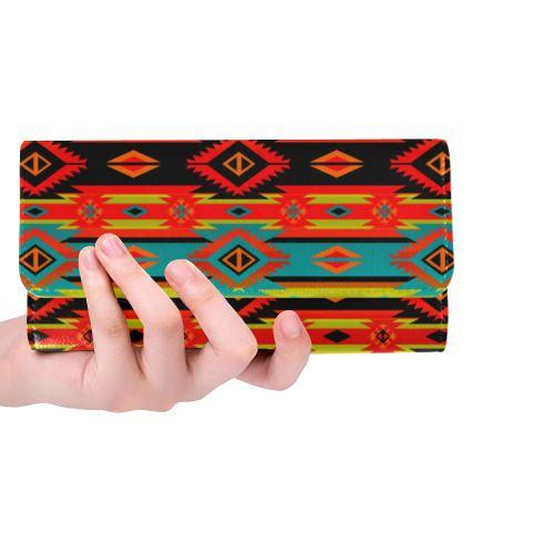 Adobe Kiva Women's Trifold Wallet (Model 1675) Women's Trifold Wallet e-joyer 