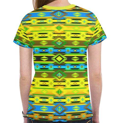 Adobe Midnight New All Over Print T-shirt for Women (Model T45) New All Over Print T-shirt for Women (T45) e-joyer 