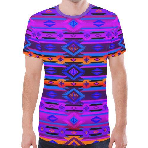 Adobe Morning New All Over Print T-shirt for Men (Model T45) New All Over Print T-shirt for Men (T45) e-joyer 