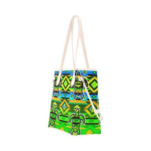 Load image into Gallery viewer, Adobe-Nature-Turtle Clover Canvas Tote Bag (Model 1661) Clover Canvas Tote Bag (1661) e-joyer 
