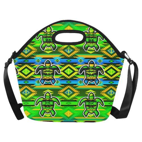 Adobe-Nature-Turtle Neoprene Lunch Bag/Large (Model 1669) Neoprene Lunch Bag/Large (1669) e-joyer 