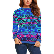 Load image into Gallery viewer, Adobe Sunset All Over Print Crewneck Sweatshirt for Women (Model H18) Crewneck Sweatshirt for Women (H18) e-joyer 
