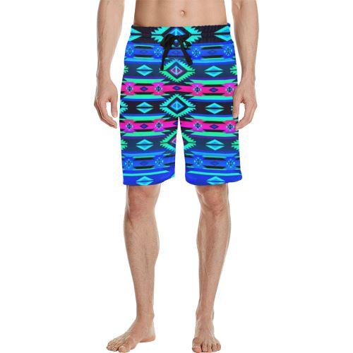 Adobe Sunset Men's All Over Print Casual Shorts (Model L23) Men's Casual Shorts (L23) e-joyer 
