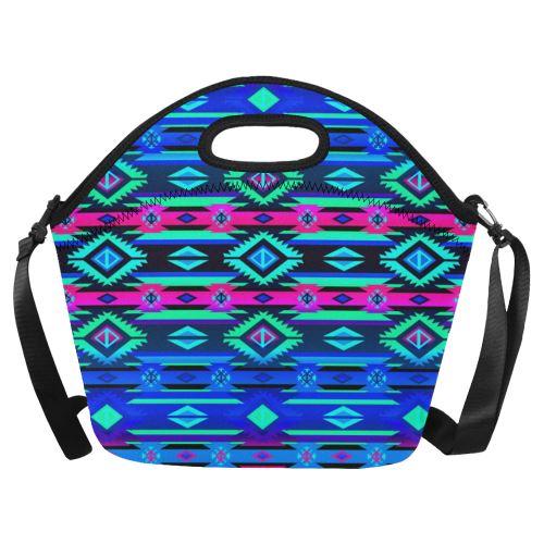 Adobe Sunset Neoprene Lunch Bag/Large (Model 1669) Neoprene Lunch Bag/Large (1669) e-joyer 