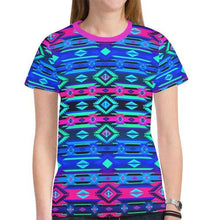 Load image into Gallery viewer, Adobe Sunset New All Over Print T-shirt for Women (Model T45) New All Over Print T-shirt for Women (T45) e-joyer 

