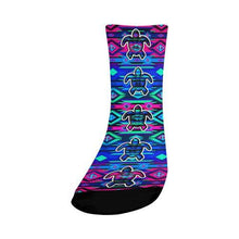 Load image into Gallery viewer, Adobe Sunset Turtle Crew Socks Crew Socks e-joyer 
