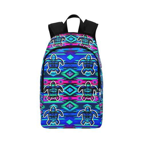 Adobe Sunset Turtle Fabric Backpack for Adult (Model 1659) Casual Backpack for Adult (1659) e-joyer 