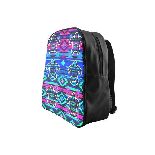 Adobe Sunset Turtle School Backpack (Model 1601)(Small) School Backpacks/Small (1601) e-joyer 