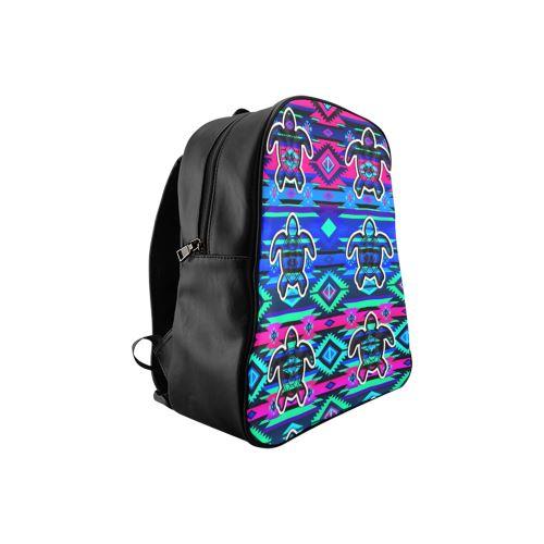 Adobe Sunset Turtle School Backpack (Model 1601)(Small) School Backpacks/Small (1601) e-joyer 