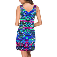 Load image into Gallery viewer, Adobe Sunset Turtles IkstsÃ­miwa Vest Dress (Model D06) Medea Vest Dress (D06) e-joyer 
