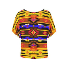 Load image into Gallery viewer, Adobe Sunshine Women&#39;s Batwing-Sleeved Blouse T shirt (Model T44) Women&#39;s Batwing-Sleeved Blouse T shirt (T44) e-joyer 
