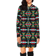 Load image into Gallery viewer, River Trail Sunset Hoodie Dress
