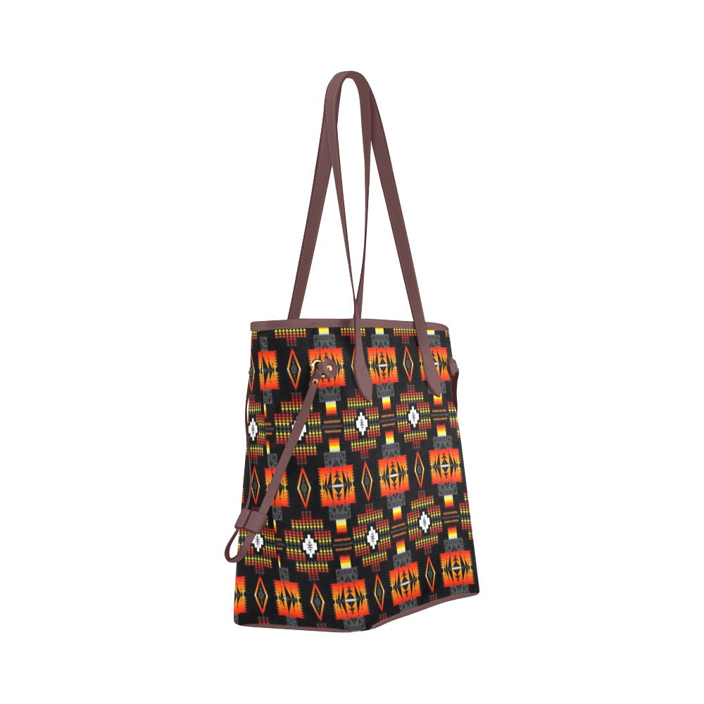 Seven Tribes Black Clover Canvas Tote Bag